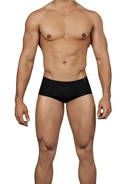 Ropa Interior Hombre Brief Clever Spiritual Piping Blanco-Black-Black