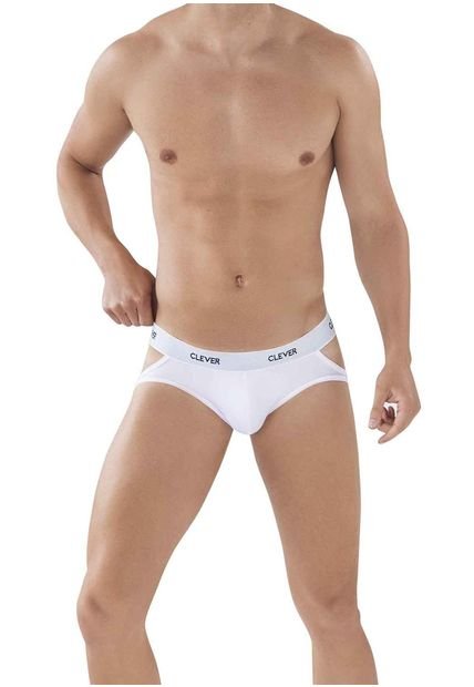 Jockstrap Suspensorios Masculinos Venture Clever-Blanco