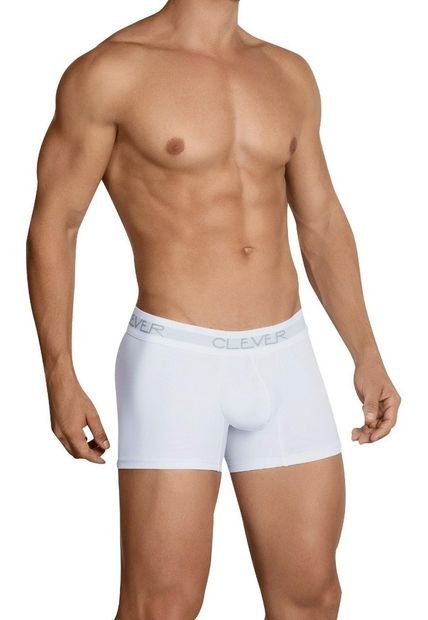 Ropa Interior Masculina Clever Basic Boxer-White-White