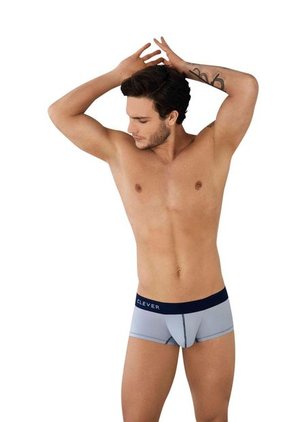 Bóxer Corto Para Hombre Simple Latin Clever-Gris