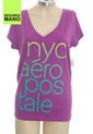 Camiseta Morada Aeropostale (Producto De Segunda Mano) de Closeando