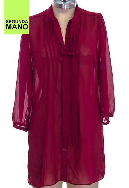 Blusa Vinotinto Calvin Klein (Producto De Segunda Mano)