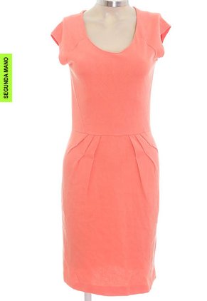 Vestido Salmón Banana Republic (Producto De Segunda Mano)