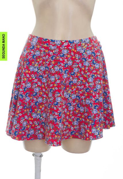 Falda Roja Forever 21 (Producto De Segunda Mano)
