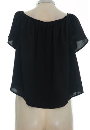 Blusa Negra Stradivarius (Producto De Segunda Mano)