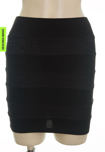 Falda Negra Forever 21 (Producto De Segunda Mano)