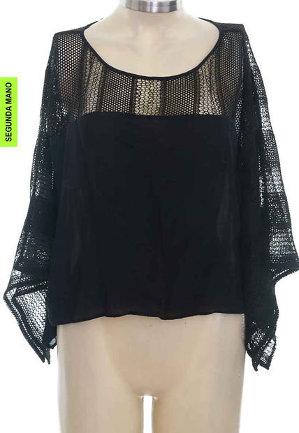 Blusa Negra Zara (Producto De Segunda Mano)