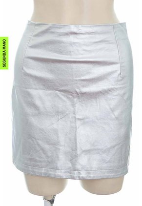 Falda Plateada Zara (producto De Segunda Mano)