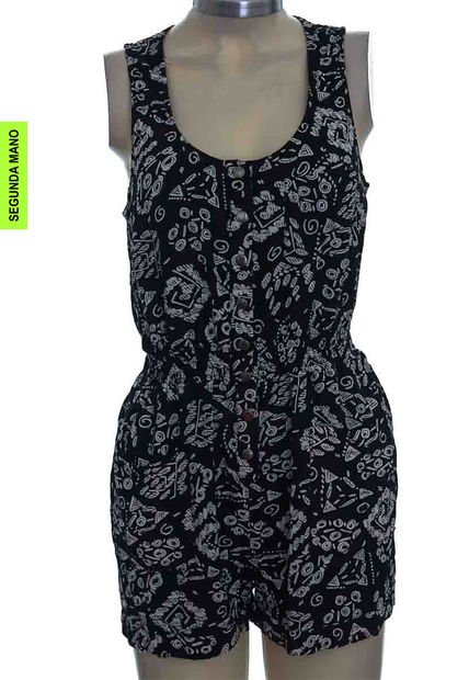 Enterizo Negro Forever 21 (Producto De Segunda Mano)