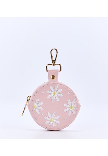 Llavero Monedero Redondo Para Mujer Clover