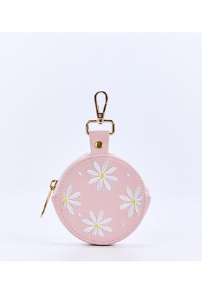 Llavero Monedero Redondo Para Mujer Clover