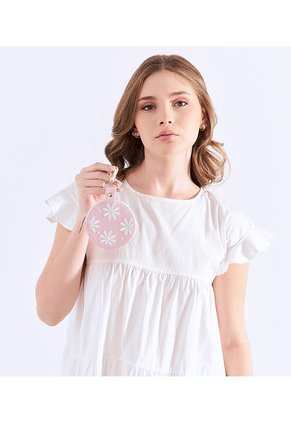 Llavero Monedero Redondo Para Mujer Clover