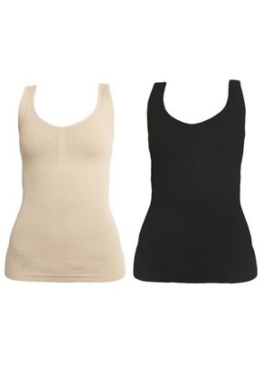 Duo Camiseta Seamless Masajeadora Biocristales Co Coon Natural-Negro