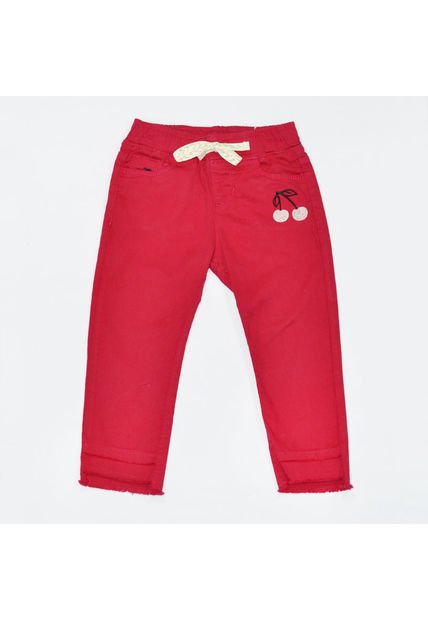 Jogger En Drill Hanna Con Moño Decorativo para Bebé niña - Codelin - codelin