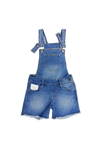 Overol Corto En Burda Indigo Para Niña - Compra Ahora | Dafiti Colombia
