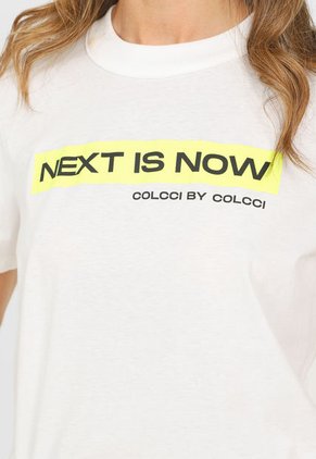 Camiseta Blanco-Amarillo-Negro Colcci Fitness