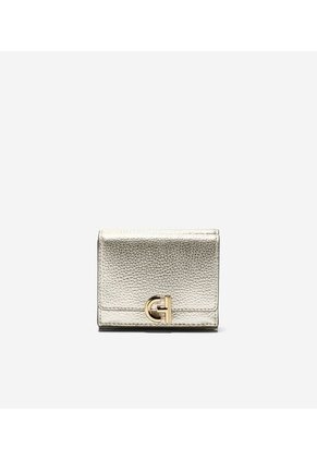 Billetera Casual Cole Haan Original Town Card Plateado Mujer