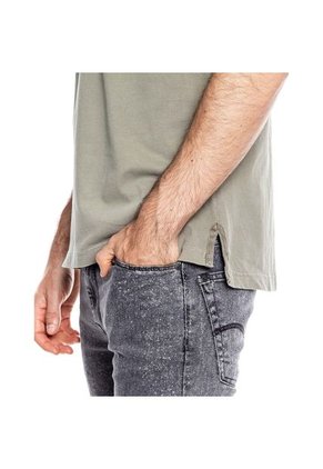 Polo Logo Bordado Teñido Old Wash Color Blue