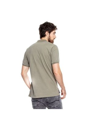 Polo Logo Bordado Teñido Old Wash Color Blue