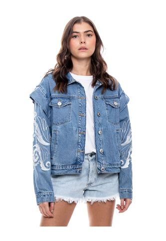 Chalecos Fleco Bordado DENIMLAB