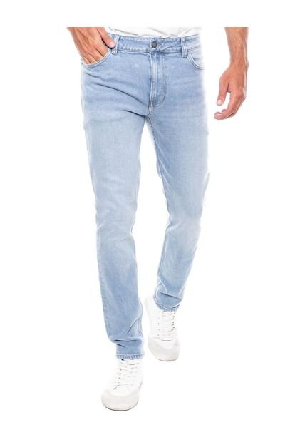 Regular Fit Jeans Tono Claro Eco Recycle Color Blue