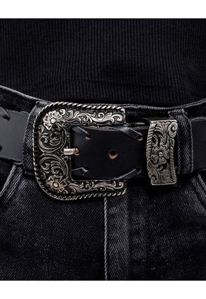 Correa Texana Con Tira Entrelazada Color Blue