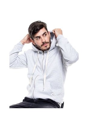 Buzo Perchado Con Capucha Y Cremallera En Frente Color Blue