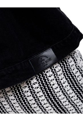 Chaqueta Oversized En Black Denim Con Cortes Color Blue