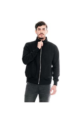 Buzo Abierto Con Cremallera Cuello Alto Y Bolsillos Delanteros Color Blue