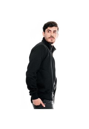 Buzo Abierto Con Cremallera Cuello Alto Y Bolsillos Delanteros Color Blue