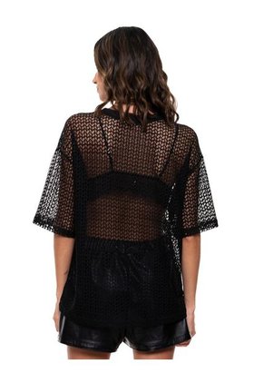 Camiseta Manga Corta En Malla Color Blue