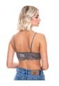 Bralette Unicolor En Encaje Color Blue de Color Blue