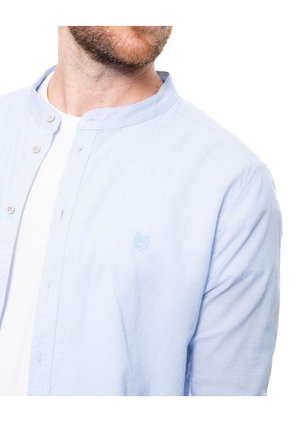 Camisa Manga Larga Cuello Nerú Color Blue