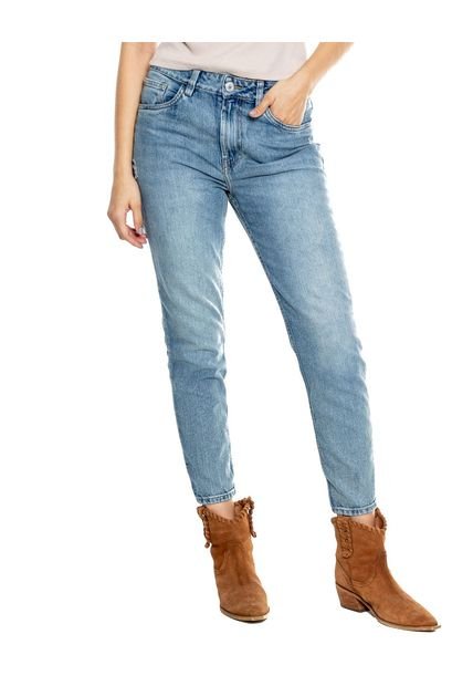 High Waist Mom Jeans Vintage Appereance Color Blue - Compra Ahora | Dafiti  Colombia