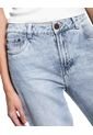 High Waist Mom Fit Jeans Tono Medio Color Blue de Color Blue