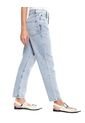 High Waist Mom Fit Jeans Tono Medio Color Blue de Color Blue