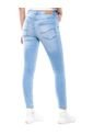 High Waist Skinny Fit Jeans Tono Medio Color Blue de Color Blue