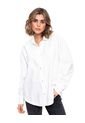 Camisa Manga Larga Con Apliques Decorativos Color Blue de Color Blue