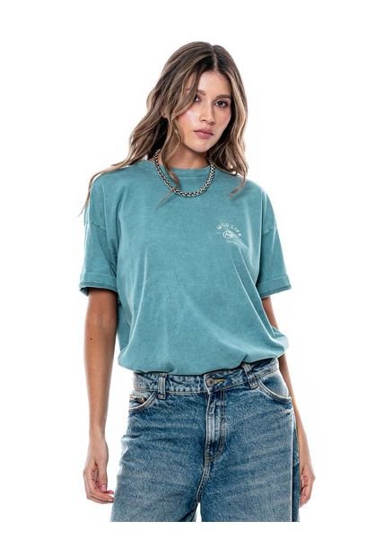 Camiseta Manga Corta Con Estampado Punto Corazón Color Blue