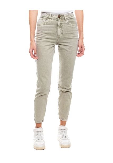 Pantalón Mom Fit High Waist Teñido Old Wash (Se Sugiere Comprar Una Talla Más A La Habitual) Color Blue