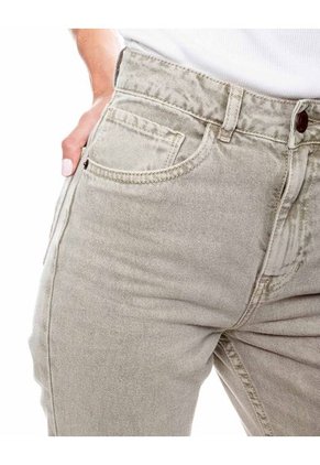 Pantalón Mom Fit High Waist Teñido Old Wash (Se Sugiere Comprar Una Talla Más A La Habitual) Color Blue