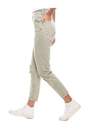 Pantalón Mom Fit High Waist Teñido Old Wash (Se Sugiere Comprar Una Talla Más A La Habitual) Color Blue