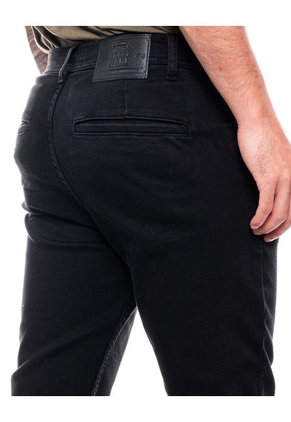 Pantalón Tipo Jogger Con Bolsillos Diagonales Color Blue