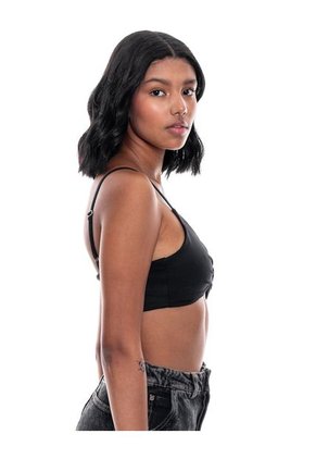 Top Anudado En Frente Con Tensores En Cargaderas Color Blue