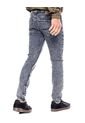 Black Denim Skinny Fit Lavado Acid Wash Color Blue de Color Blue