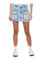 Falda Corta Tipo Cargo Eco Recycle Color Blue de Color Blue