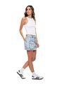 Falda Corta Tipo Cargo Eco Recycle Color Blue de Color Blue