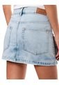 Falda Corta Tipo Cargo Eco Recycle Color Blue de Color Blue