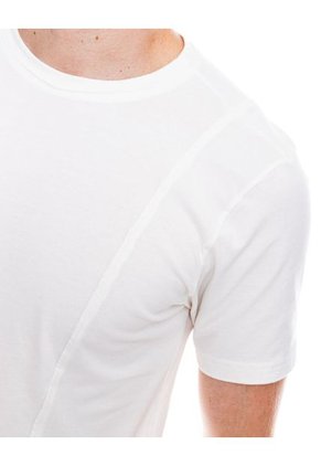 Camiseta Cuello Redondo Unicolor Con Cortes En Frente Y Espalda Color Blue