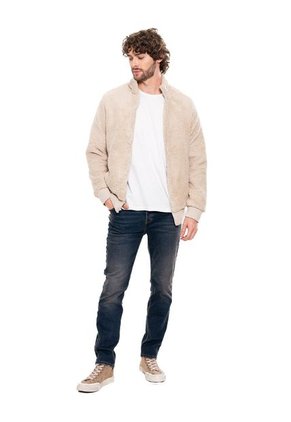 Buzo Abierto Ovejero Con Bolsillos Color Blue